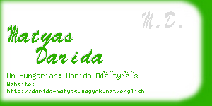 matyas darida business card